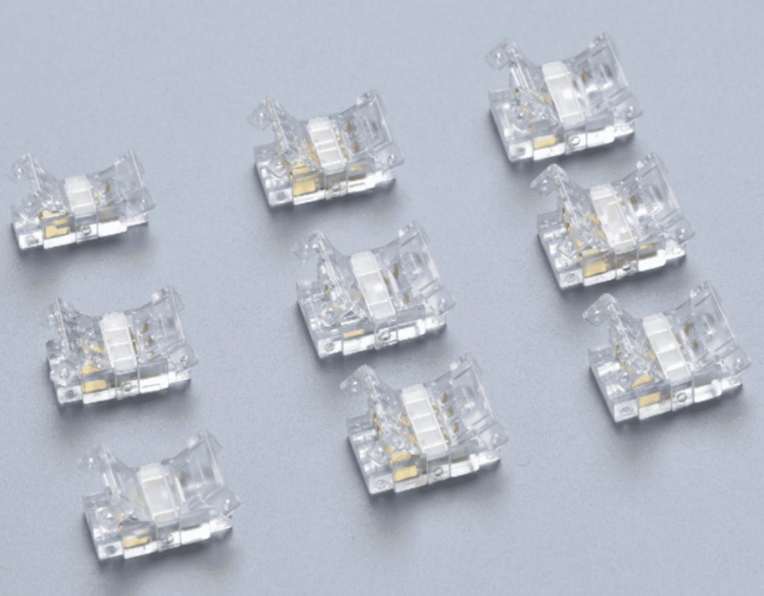 LED Strip connector: 10mm wide 2PIN single color -strip to strip