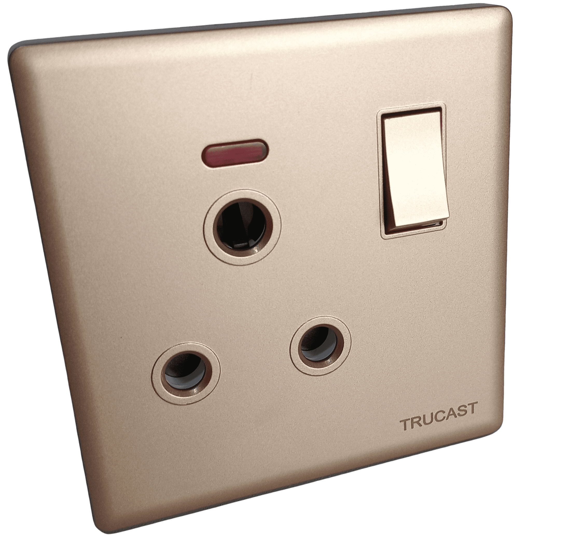 S73 Socket | 15A 3 pole + Neon; Grey