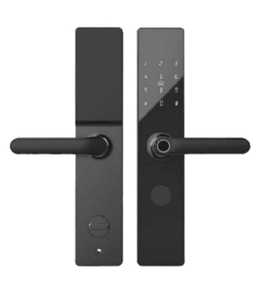 T18 - SmartLock: black; fingerprint + password + card + key +TTLOCK